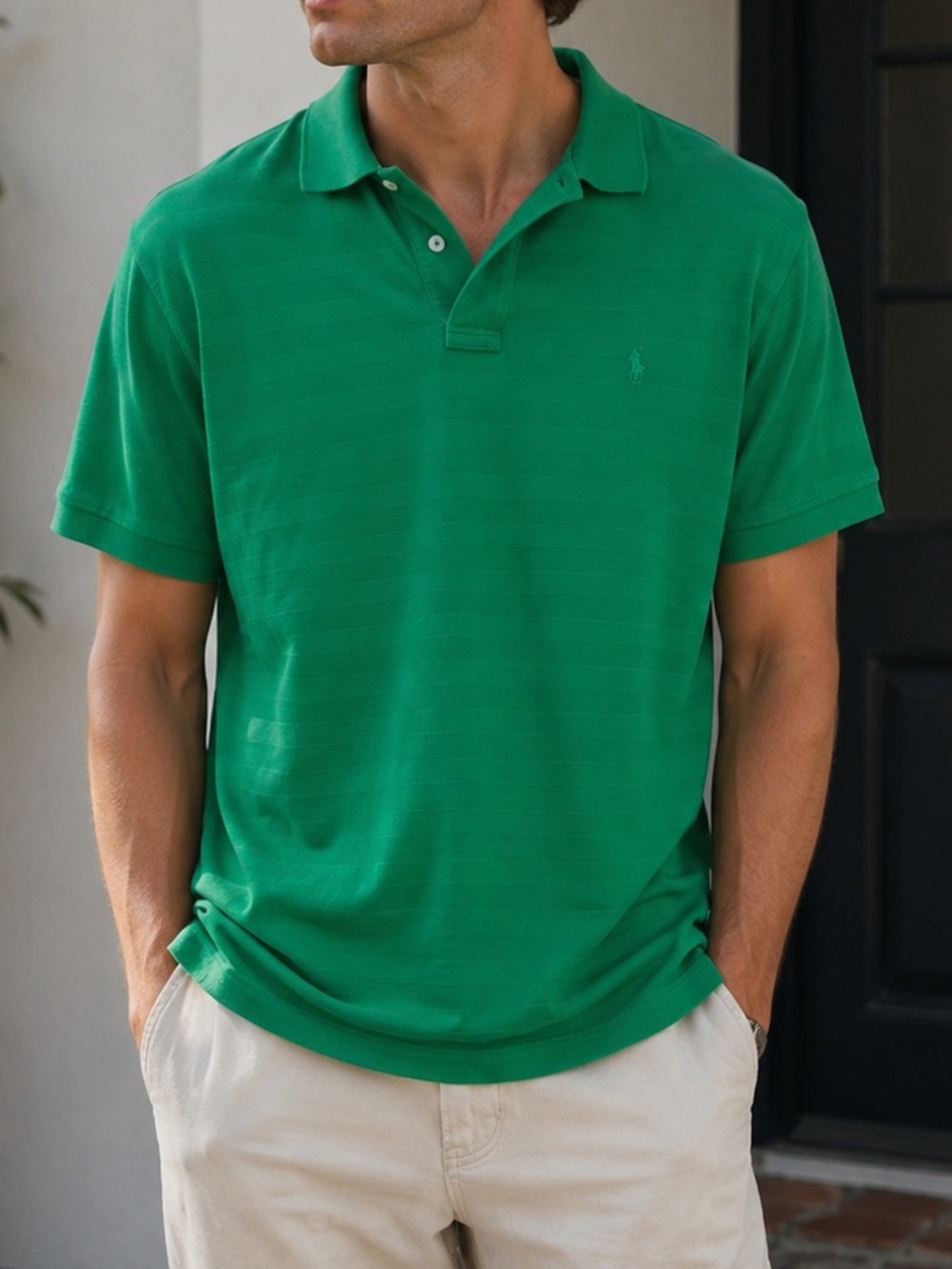 Polo Golf Green Polo 100% Cotton Size XL